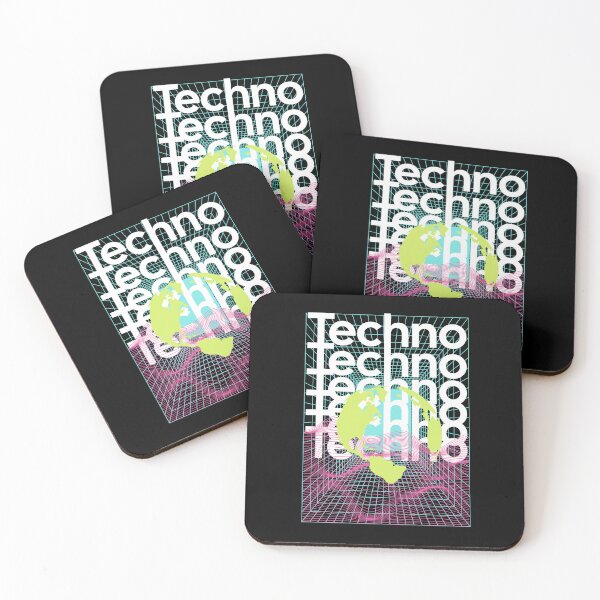 Item preview, TECHNO  - Grid Globe (White/Pink/Lime)  designed and sold by Discothreadz.