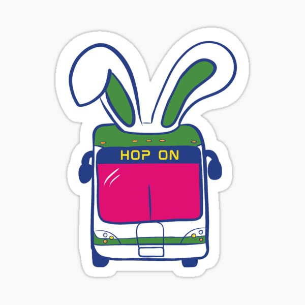 Item preview, Hop On - Public Transit Bus designed and sold by BitofLiz.