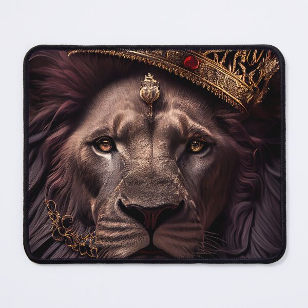 Item preview, black lion king or red art poster designed and sold by Mk5studio.