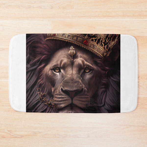 Item preview, black lion king or red art poster designed and sold by Mk5studio.