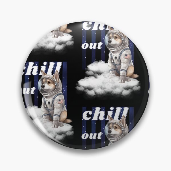 Item preview, Chill out - German Shepherd Astronaut, rest and relaxation. Relax and calm. Calm down, chill out. Funny Spacedog designed and sold by PupilLove.