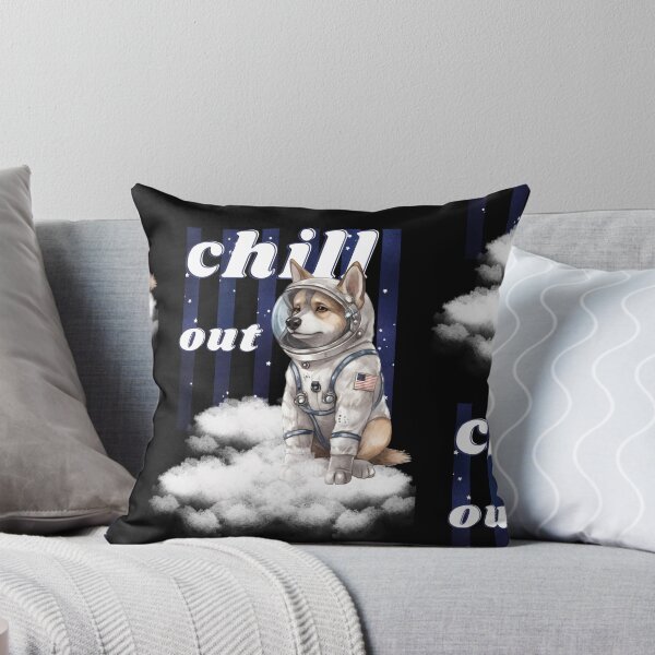 Item preview, Chill out - German Shepherd Astronaut, rest and relaxation. Relax and calm. Calm down, chill out. Funny Spacedog designed and sold by PupilLove.