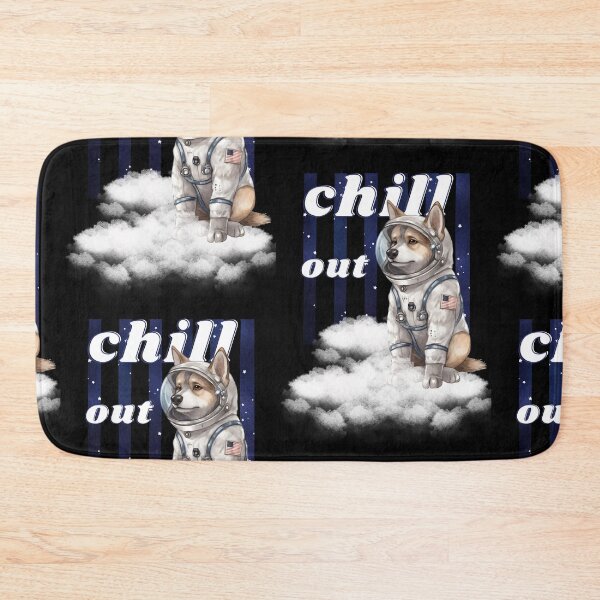 Item preview, Chill out - German Shepherd Astronaut, rest and relaxation. Relax and calm. Calm down, chill out. Funny Spacedog designed and sold by PupilLove.