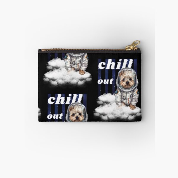 Item preview,  Chill out - Yorkshire Terrier  Astronaut, rest and relaxation. Relax and calm. Calm down, chill out. Funny Spacedog designed and sold by PupilLove.