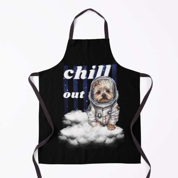 Item preview, Chill out - Yorkshire Terrier Astronaut, rest and relaxation. Relax and calm. Calm down, chill out. Funny Spacedog designed and sold by PupilLove.