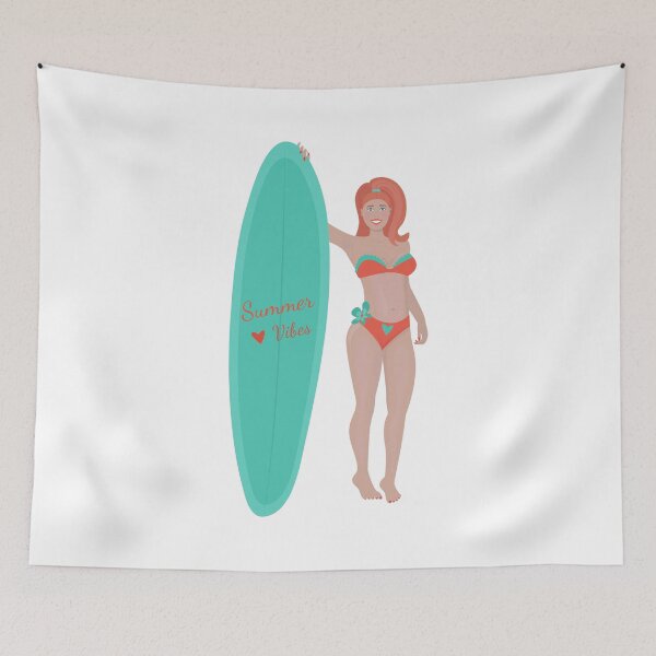 Item preview, Redhead woman with a sailboard designed and sold by OM-lova.