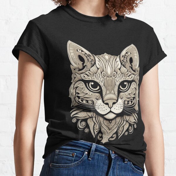 Tribal Cat Classic T-Shirt