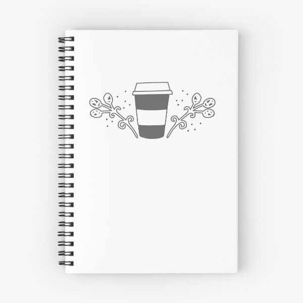 Item preview, Dark grey coffee cup with flourish designed and sold by jazzydevil.