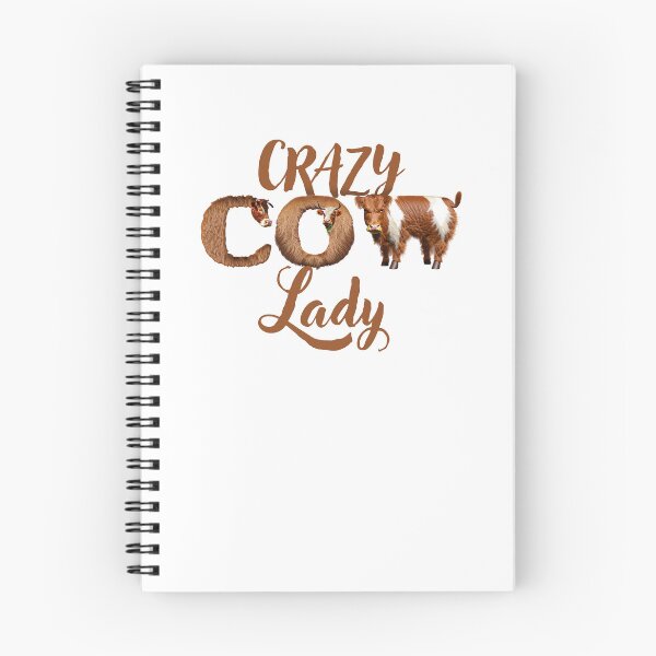 Item preview, Crazy COW Lady (With cows in the letters) designed and sold by jazzydevil.