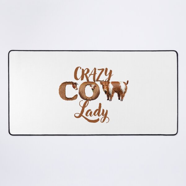 Item preview, Crazy COW Lady (With cows in the letters) designed and sold by jazzydevil.