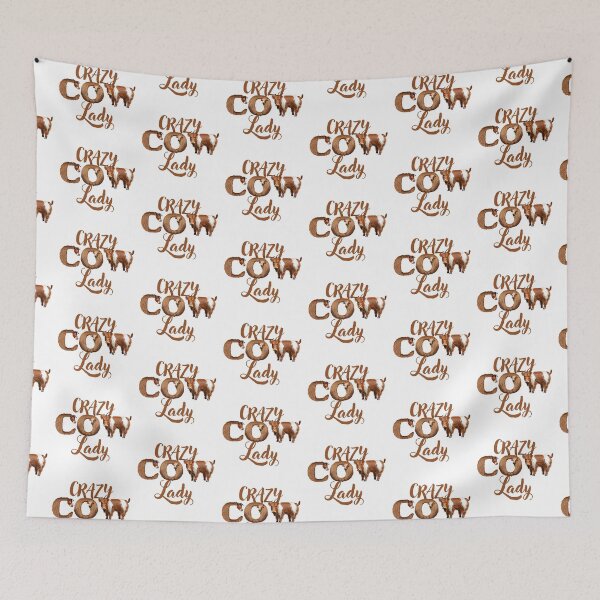 Item preview, Crazy COW Lady (With cows in the letters) designed and sold by jazzydevil.