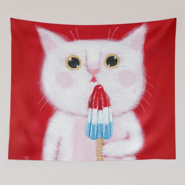 Item preview, Ice Cream Pop Cat designed and sold by KilkennyCat Art.