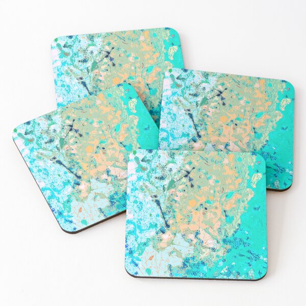 Item preview, Sky Symphony: Pouring Art in Celeste, Yellow, and Blue designed and sold by GAP90.