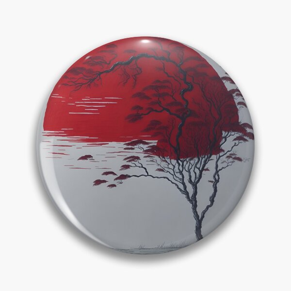 Item preview, Japanese rice paper sunset designed and sold by AyrDigitalArt.
