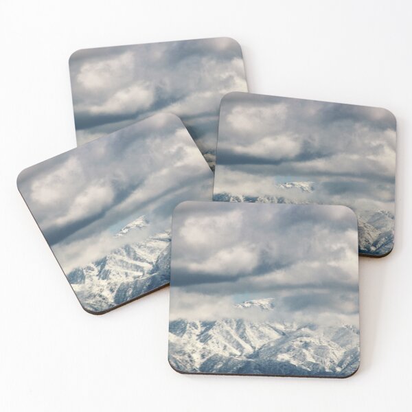 Item preview, Snowy covered mountain top designed and sold by djsfoto.