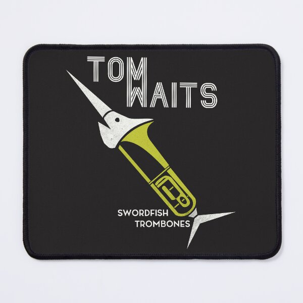 Item preview, Tom Waits Swordfishtrombones | White Mid Century Modern Art designed and sold by theoralcollage.