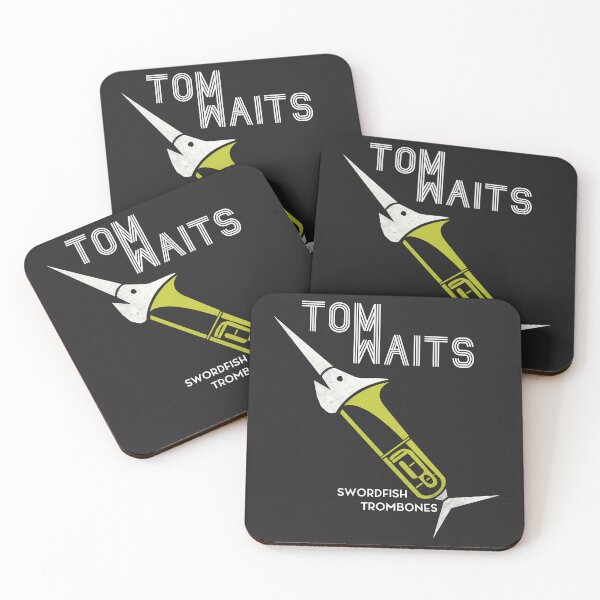 Item preview, Tom Waits Swordfishtrombones | White Mid Century Modern Art designed and sold by theoralcollage.