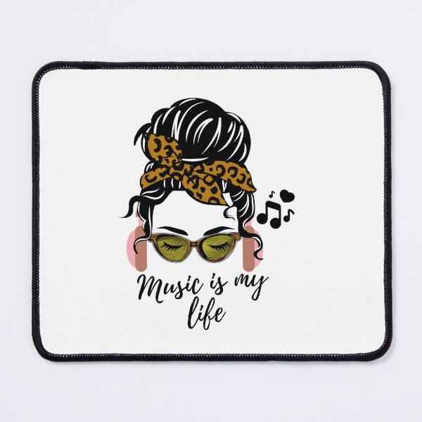 Item preview, Music Is My Life Leopard Print Hairband designed and sold by ColorDesings.