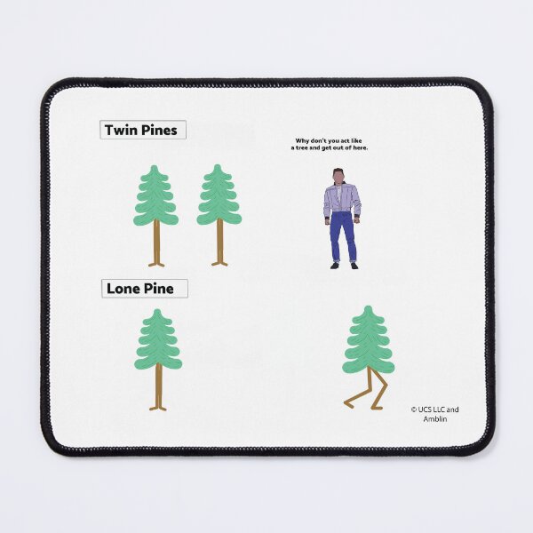Item preview, Back to the Future "Why don't you make like a tree... and get out of here." Biff tells a Twin Pine to get out of here designed and sold by FunEyeDesign.
