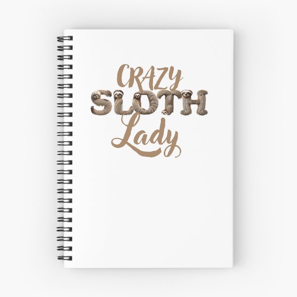 Item preview, Crazy SLOTH Lady (with Sloths in the letters) designed and sold by jazzydevil.
