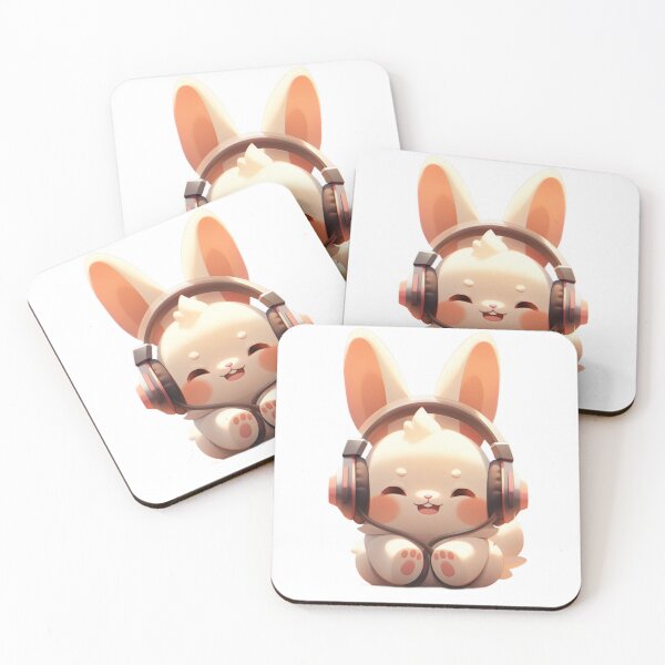 Item preview, Cartoon Rabbit Earphones-4 designed and sold by Algaefield.