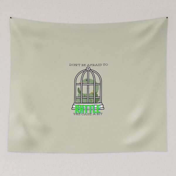 Item preview, Don't Be Afraid to Rattle the Cage a Bit  designed and sold by OldSoulInspired.