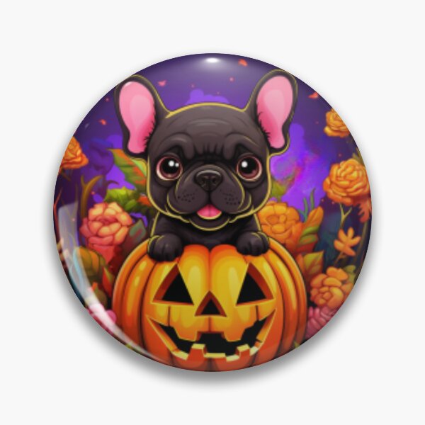 Item preview, Spooktacular Paws: French Bulldog in Pumpkin Patch: A Charming Autumn Adventure designed and sold by HalloweenMStore.