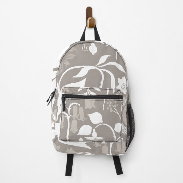 Item preview, Under the Sun {Stone Grey Neutral} Birds and Flowers - large designed and sold by Cecilia Mok.