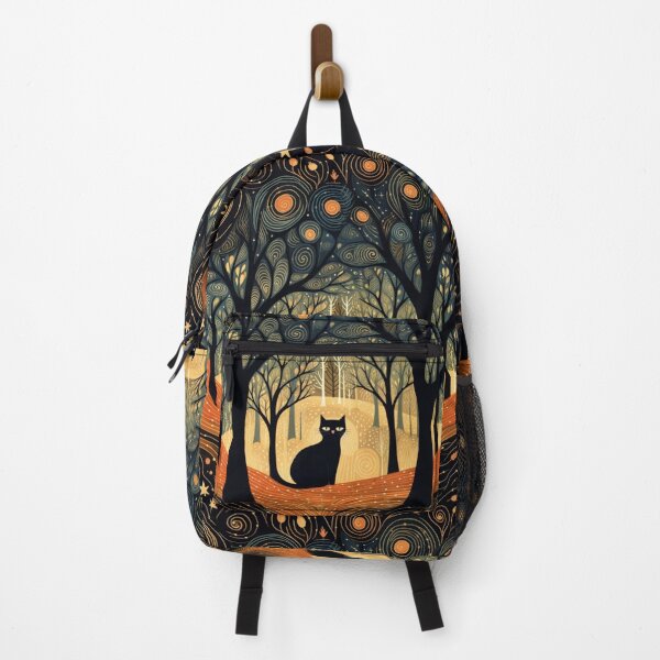Item preview, Black Cat Forest Tree Pattern designed and sold by MNFTs.