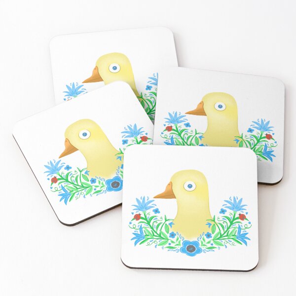 Item preview, Duck in a floral wreath designed and sold by jasmineberry.