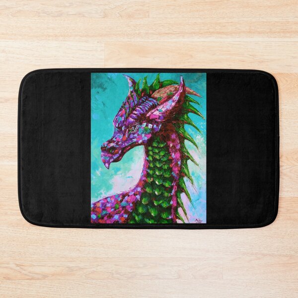 Item preview, Pink Dragon, edited oil painting by Marina Daniluka,  designed and sold by MariDaniArt.