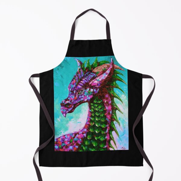 Item preview, Pink Dragon, edited oil painting by Marina Daniluka, designed and sold by MariDaniArt.