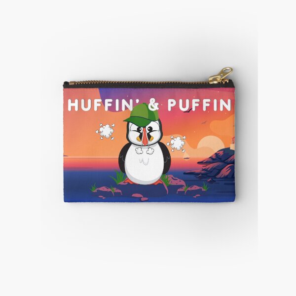 Item preview, Funny "Huffin' and Puffin" Panting Puffin Rocky Beach designed and sold by Write-to-Rebel.