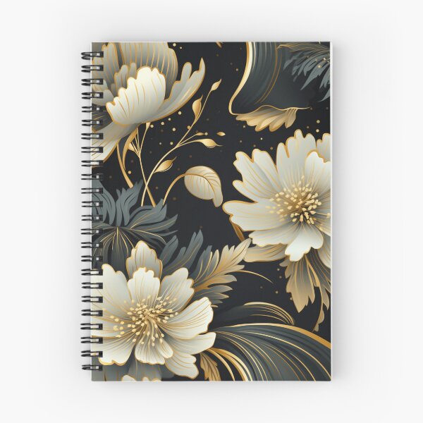 Item preview, Estampado Floral con Bordes Dorados designed and sold by SBD-Shop.