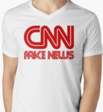 CNN Fake News Men's V-Neck T-Shirt