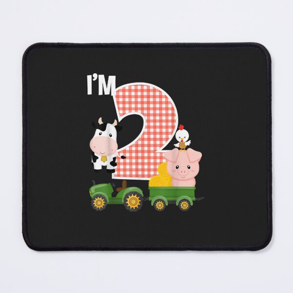 Item preview, I'm 2 Farm Animals Barnyard Tractor 2Nd Birthday Party  designed and sold by BarryPUrquhart.