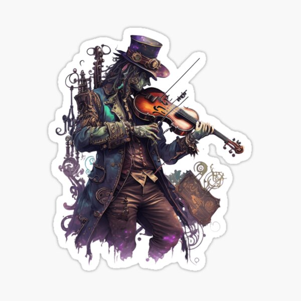 Artikel-Vorschau von Vintage Musik Mann Steampunk Geiger, designt und verkauft von MysticOzzy.
