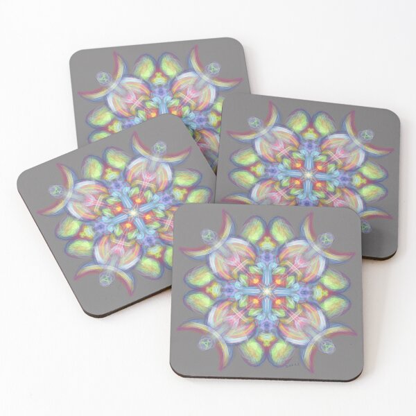 Item preview, Abstract Blossom - Grey background  designed and sold by Josephine Ethereal.