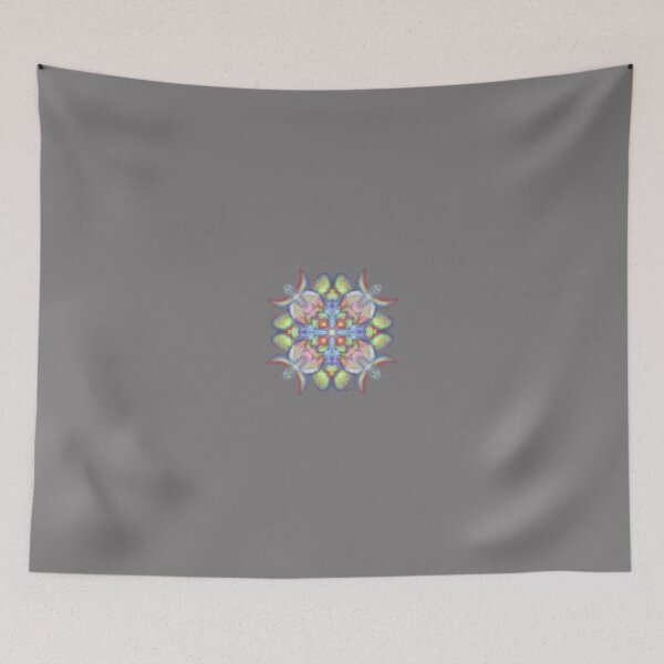 Item preview, Abstract Blossom - Grey background  designed and sold by Josephine Ethereal.