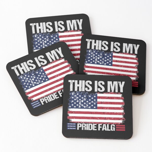 Item preview, This Is My Pride Flag US American 4th of July  T-Shirt designed and sold by design-animals.