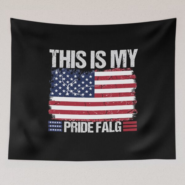 Item preview, This Is My Pride Flag US American 4th of July  T-Shirt designed and sold by design-animals.
