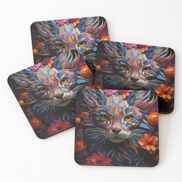 Item preview, Psychedelic Cat designed and sold by soulofalion.