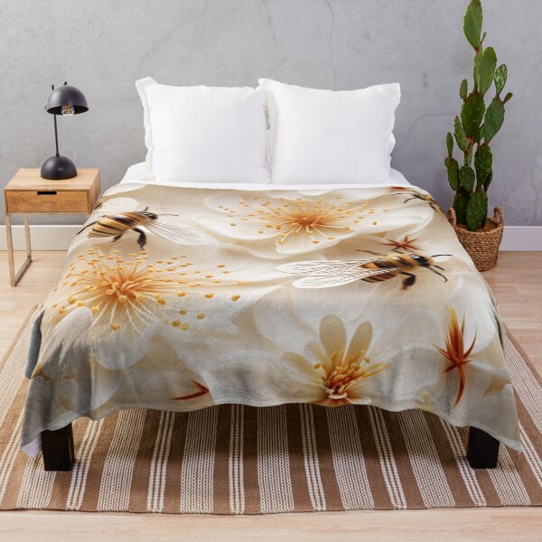 Item preview, "3D Delicate Flowers: Beauty in Honeycomb with Bees in HD" designed and sold by SBD-Shop.