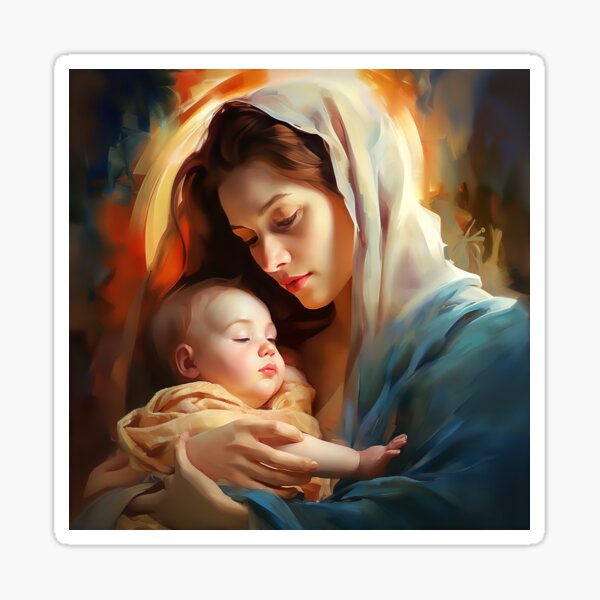 Madonna and Child - 2 Sticker