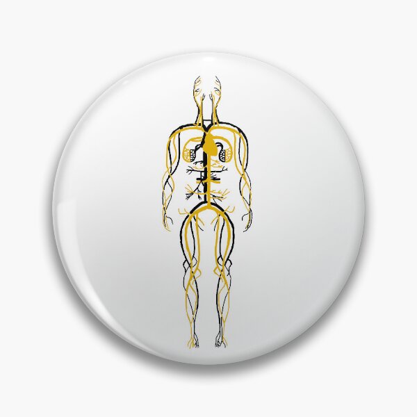 Item preview, Circulatory System Colored Black and Gold  designed and sold by Pocketsodders.