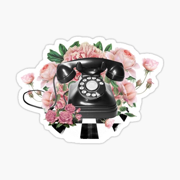 Buy Retro Goods Stickers, Flower Die Cut Stickers, Vintage Typewriter Phone  Iron Crown Camera Lamp Die Cut Flakes Y06 Online in India 