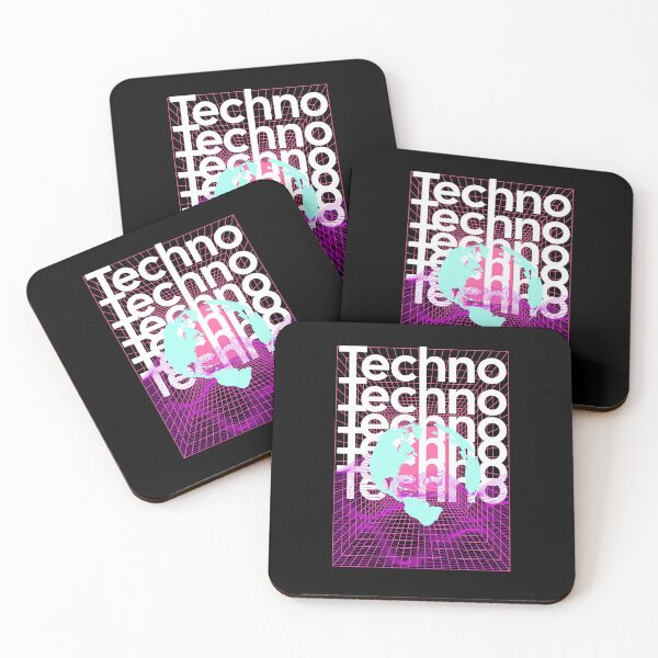 Item preview, TECHNO  - Grid Globe (White/Pink/blue) designed and sold by Discothreadz.