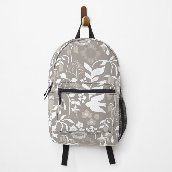 Item preview, Under the Sun {Tonal Grey} Birds and Flowers - medium designed and sold by Cecilia Mok.