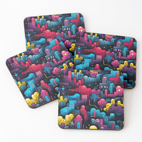 Item preview,  "Urban Incandescence: A Vivid and Dynamic Abstract Pattern" designed and sold by SBD-Shop.