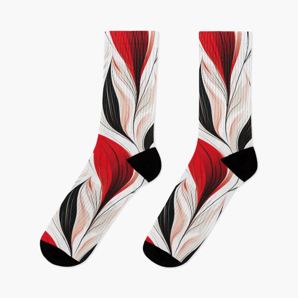 Item preview, bicolor abstract leaves designed and sold by SBD-Shop.